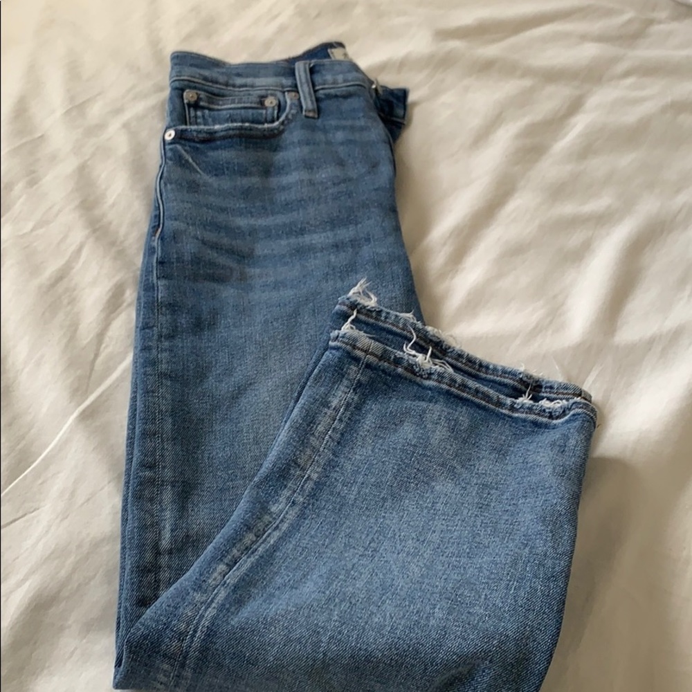 Madewell wide leg crop jeans
